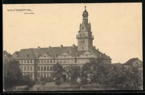 AK Wolfenbüttel, Ansicht vom Schloss