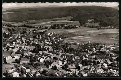 AK Dassel am Solling, Ortsansicht, Fliegeraufnahme