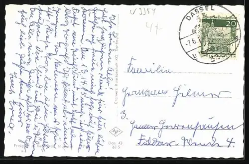 AK Dassel am Solling, Ortsansicht, Fliegeraufnahme