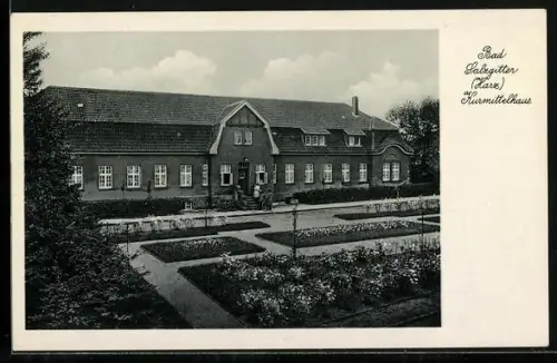 AK Bad Salzgitter /Harz, Kurmittelhaus mit Anlagen