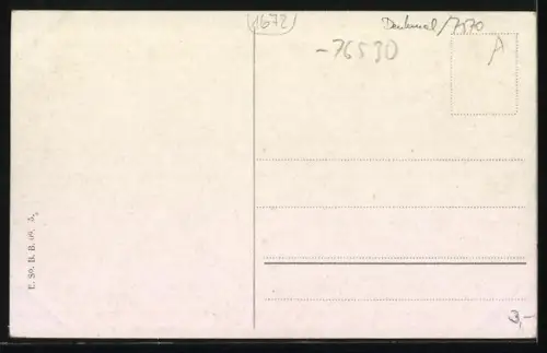 AK Baden-Baden, Blick auf das Fürstenberg-Denkmal