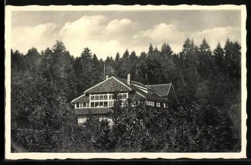 AK Osterwald /Hameln, Gasthof Waldwirtschaft Sennhütte, Inh. Justus Kramer jr.