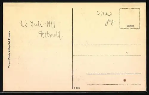 AK Bad Pyrmont, Konzertplatz mit Grünanlagen