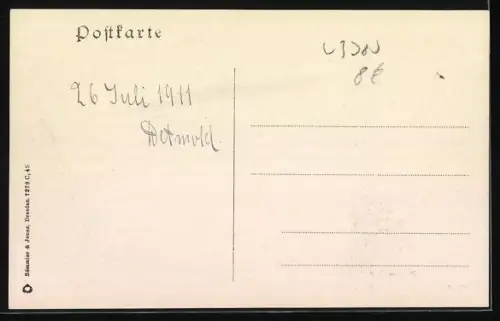 AK Pyrmont, Teich, Partie in den Neuen Anlagen mit Besuchern