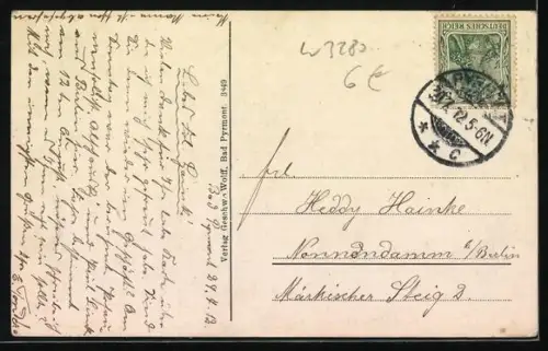 AK Bad Pyrmont, Erdbeertempel im Kurpark