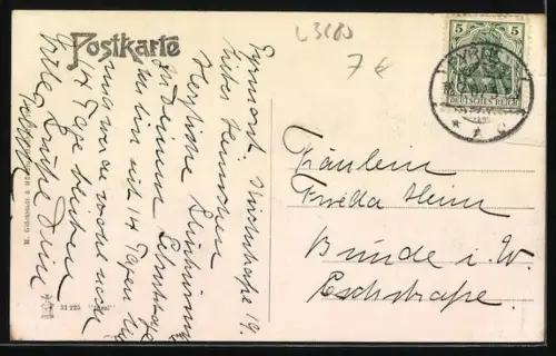 AK Bad Pyrmont, Säulengang im Kurpark