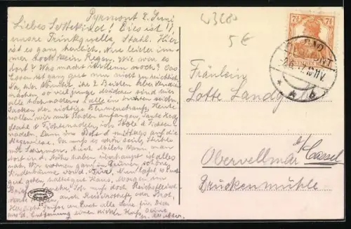 AK Bad Pyrmont, Helenenquelle mit Besuchern