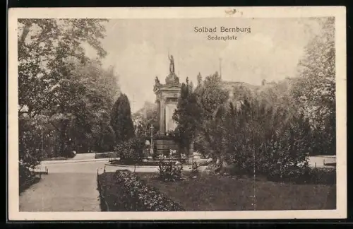 AK Bernburg, Der Sedanplatz in dem Solbad