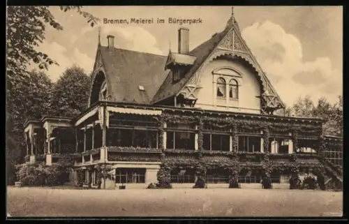 AK Bremen, Meierei im Bürgerpark
