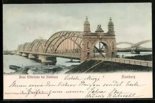 AK Hamburg-Rothenburgsort, Neue Elbbrücke