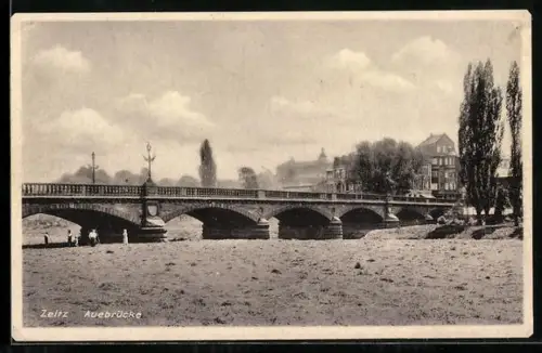 AK Zeitz, Blick zur Auebrücke