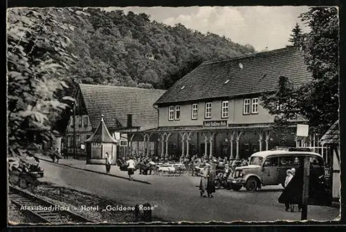 AK Alexisbad /Harz, Hotel Goldene Rose