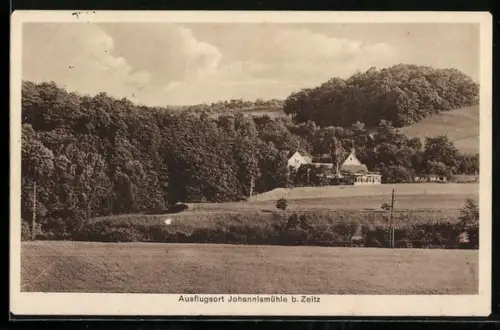 AK Zeitz, Ausflugsgaststätte Johannismühle, Bes. Ernst Heymer