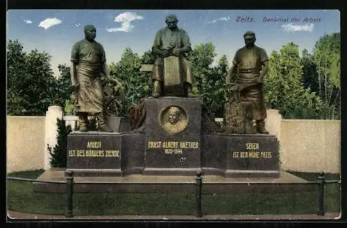 AK Zeitz, Denkmal der Arbeit, Ernst Albert Naether