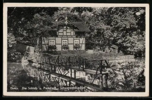 AK Greiz, Schwanenhäuschen