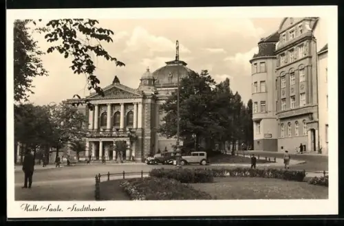 AK Halle /Saale, Stadttheater