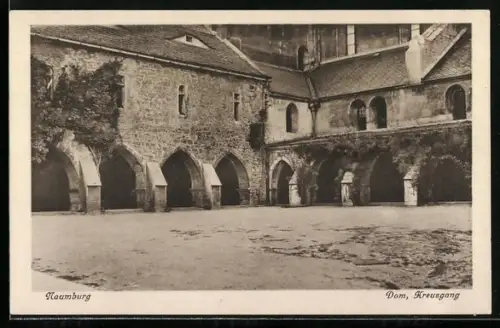 AK Naumburg / Saale, Dom mit Kreuzgang