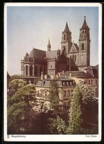 AK Magdeburg, Ansicht vom Dom