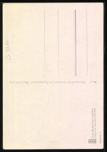 AK Magdeburg, Elbansicht mit Dom