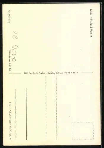 AK Lehde / Spreewald, Freiland-Museum