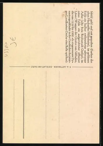 AK Goslar, Wappen des Landkreises