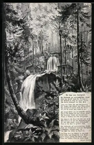 AK Szene aus dem Märchen Die Sage vom Amselgrund