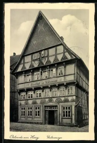 AK Osterode am Harz, Gasthof zur Ratswaage