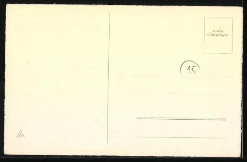 AK Halt da gibts was, Terrier auf einem Kissen