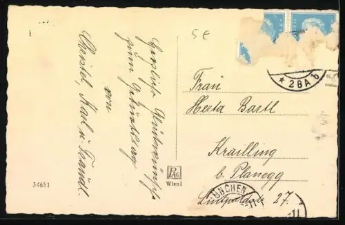 AK Nachdenklich, Terrier-Welpe