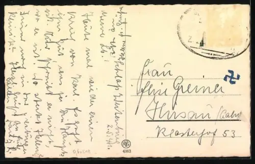 AK Heimkehr, Schafherde und Schäfer