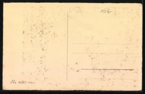 AK Zwei weisse Katzen mit schwarzen Flecken