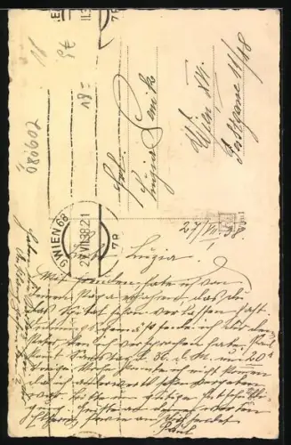 AK Peterle, Terrier auf einem Stuhl