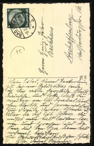 AK Junger Terrier mit geneigtem Kopf, Portrait