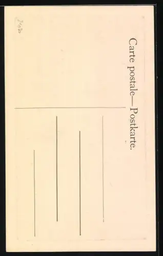 AK Kleines Mädchen mit zwei kleinen Katzen im Garten