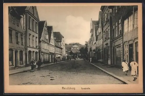 AK Rendsburg, Blick in die Torstrasse