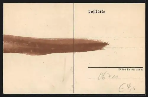 Künstler-AK Zeitz, Kapelle und Gemeindehaus der Methodisten-Kirche