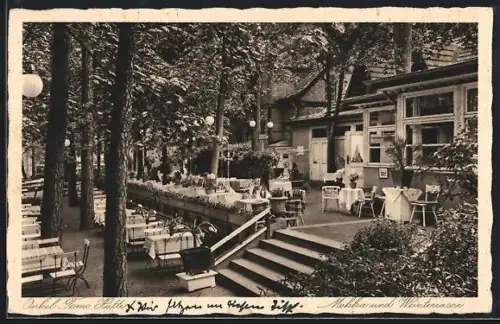 AK Berlin-Zehlendorf, Wald-Café Onkel Toms Hütte im Grunewald