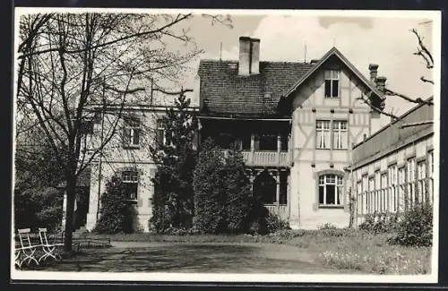 Foto-AK Friedensau, Aussenansicht einer Villa