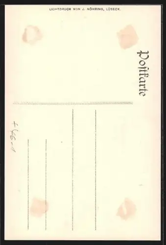 AK Lübeck, Breitestrasse mit Jacobikirche, Strassenbahn