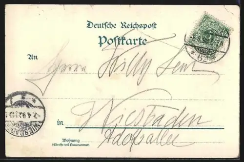 Lithographie Berlin, Belle-Alliance-Platz, Wilhelmstr., Ecke Belle-Alliance-Platz