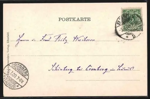 AK Elberfeld, Gondelteich im Zoologischen Garten