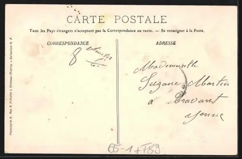 AK Nuits-sous-Ravières, La Gare P.L.M., Bahnhof