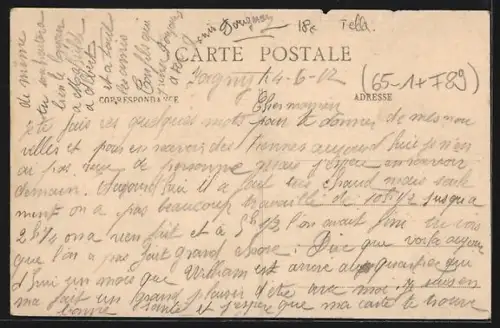 AK Joigny /Yonne, Nouvelle gare du tacot Joigny-Auxerre, Bahnhof