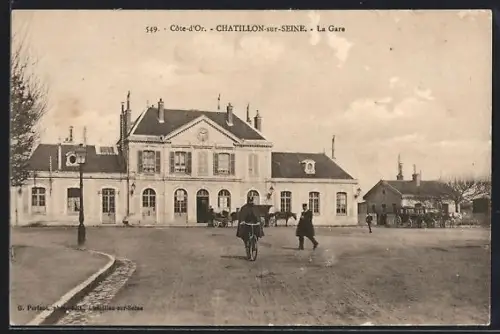 AK Chatillon-sur-Seine, La Gare