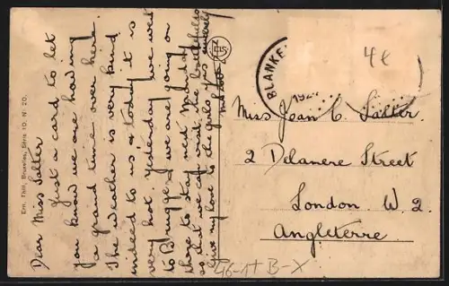 AK Blankenberghe, Un coin du parc et la route d`Ostende, Strassenbahn