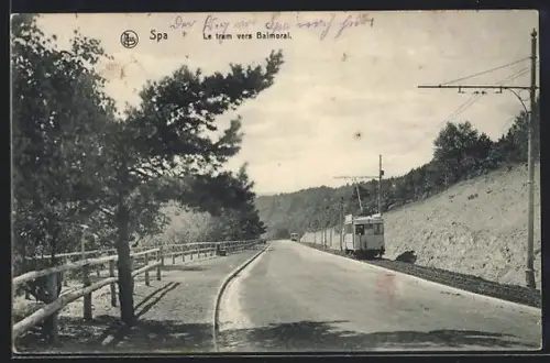 AK Spa, Le tram vers Balmoral, Strassenbahn