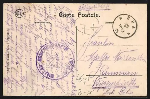 AK Spa, Le tram vers Balmoral, Strassenbahn