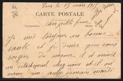 AK Sens, Inondation de Janvier 1910, Le vieux Pont en démolition, Hochwasser