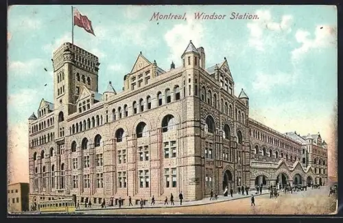 AK Montreal, Windsor Station, Bahnhof