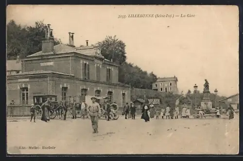AK Lillebonne, Partie am Bahnhof